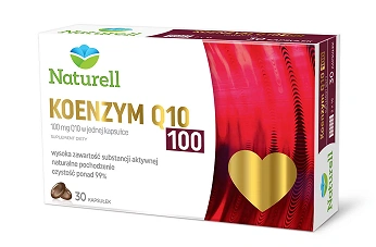 Naturell Koenzym Q10, kapsułki z koenzymem wspomagającym układ oddechowy i serce, 30 szt.