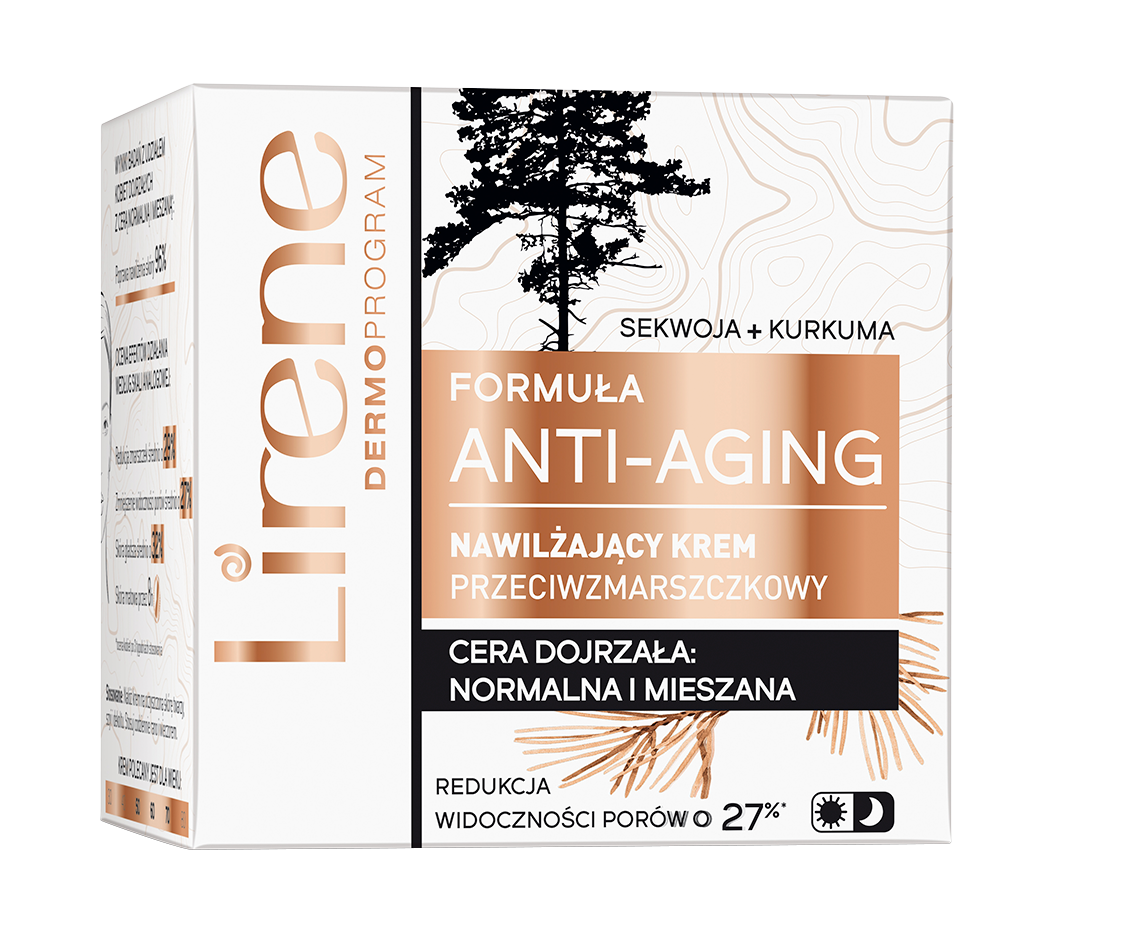 DR IRENA ERIS Lirene Formuła Anti-Aging, krem nawilżający, przeciwzmarszczkowy, 50 ml
