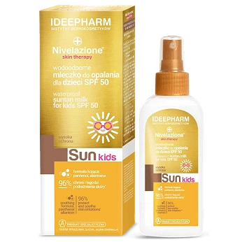 Nivelazione Skin Therapy Sun, mleczko wodoodporne do opalania dla dzieci SPF 50 dla dzieci, 150 ml