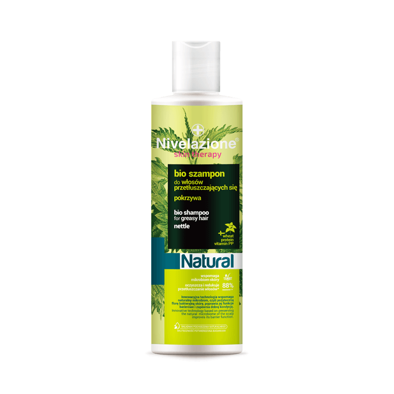 Nivelazione Skin Therapy Bio, szampon do włosów przetłuszczających się z pokrzywą, 300 ml