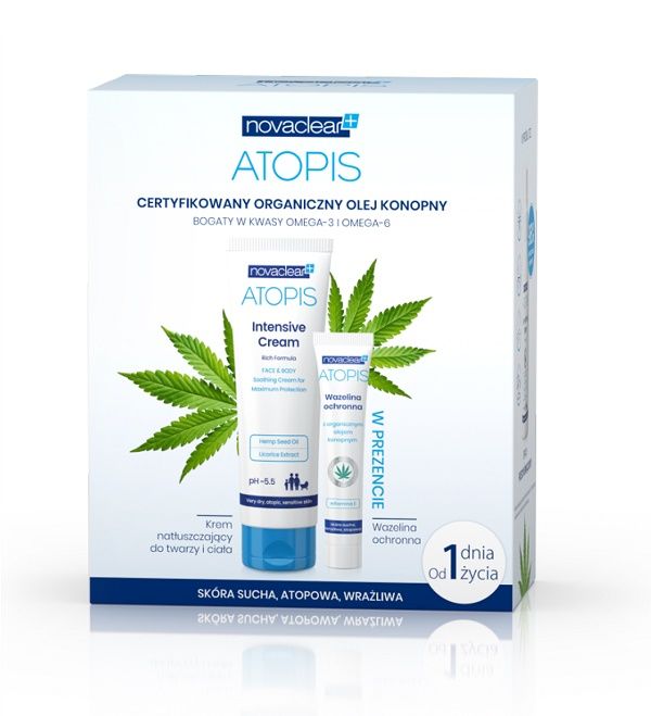 EQUALAN PHARMA EUROPE Novaclear Atopis, zestaw: Intensive Cream – 100 ml + wazelina ochronna – 15 ml — Składniki i ocena