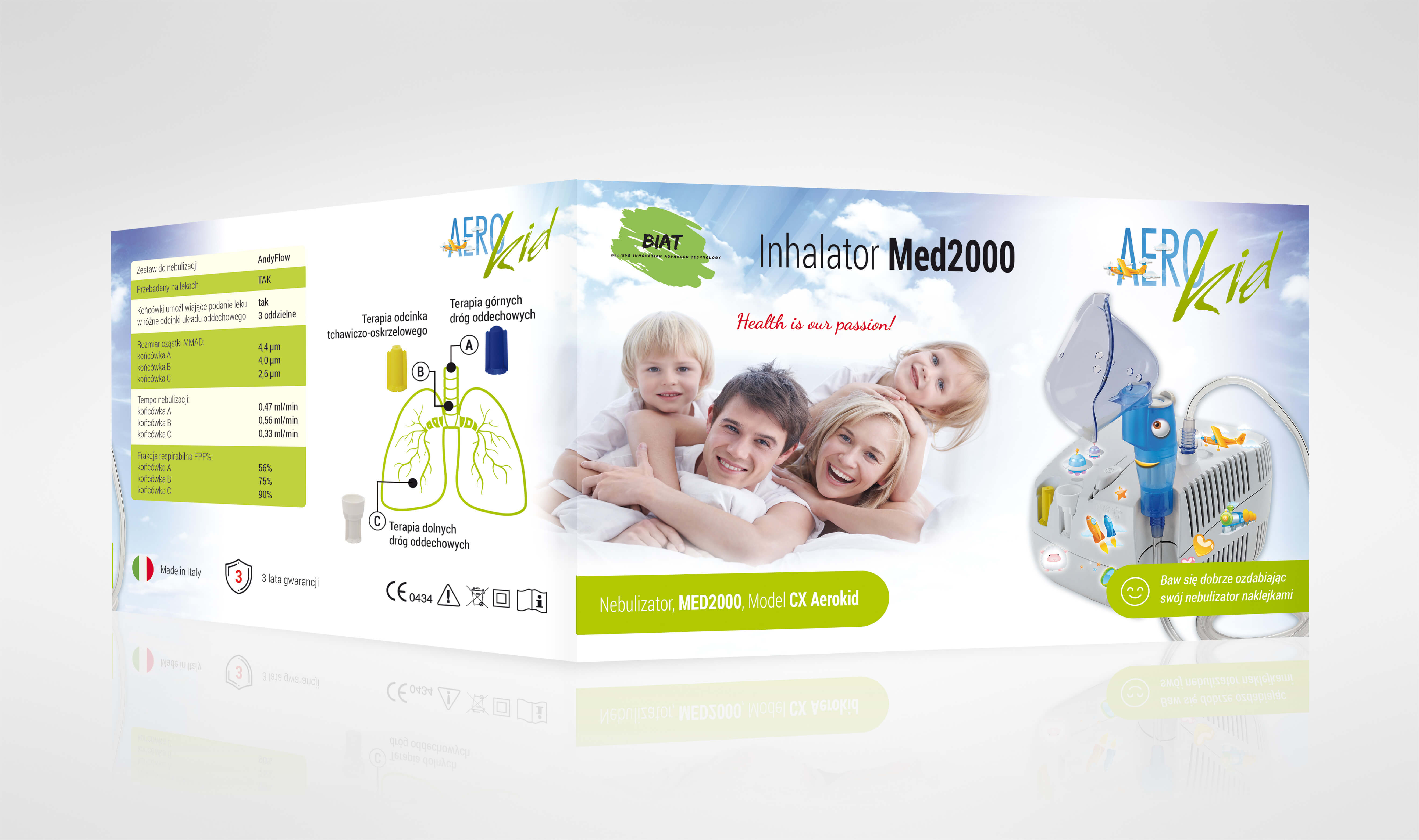 Nebulizator MED2000 , model CX AEROKID, 1 szt.