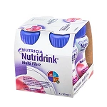 Nutridrink Multi Fibre o smaku truskawkowym, 4 x 125 ml