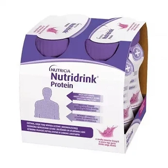 Nutridrink Protein, o smaku owoców leśnych, 4 x 125 ml