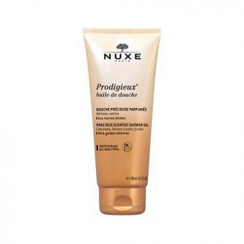 Nuxe Prodigieux Olejek Pod Prysznic, ze złotymi drobinkami, 200 ml