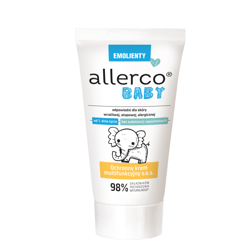 Allerco Baby Emolienty, krem ochronny u multifunkcyjny dla dzieci o 1. dnia życia, 75 ml