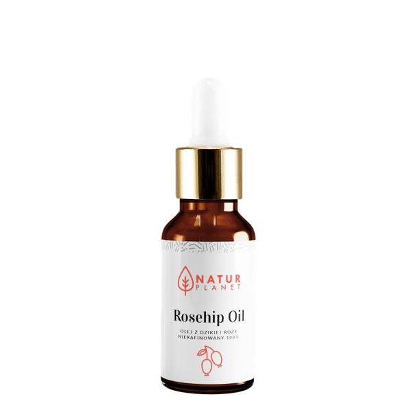 Natur Planet Olej z Dzikiej Róży , do pielęgnacji skóry dojrzałej, z naczynkami, przebarwieniami, 30 ml