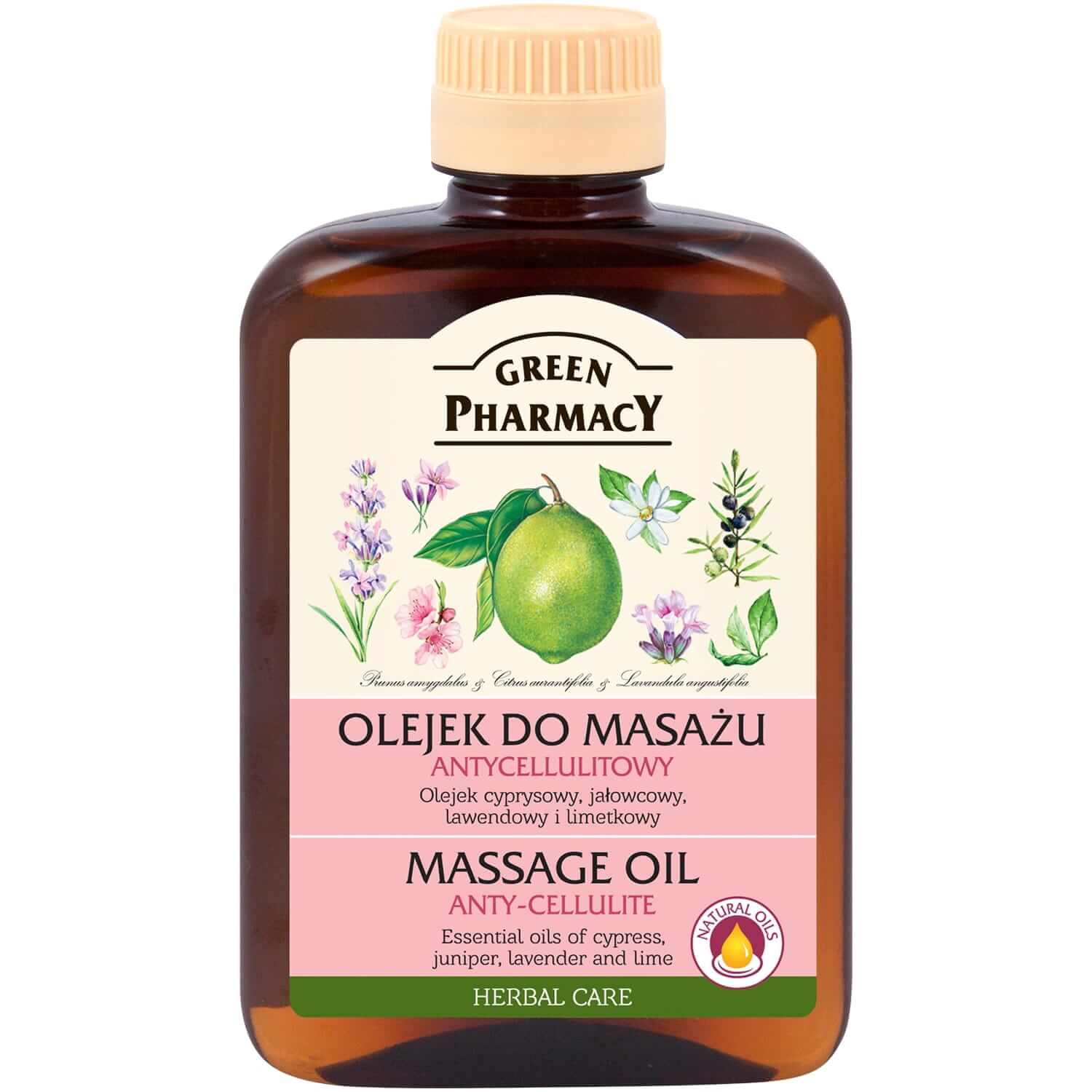 Green Pharmacy, olejek do masażu antycellulitowy, 200 ml