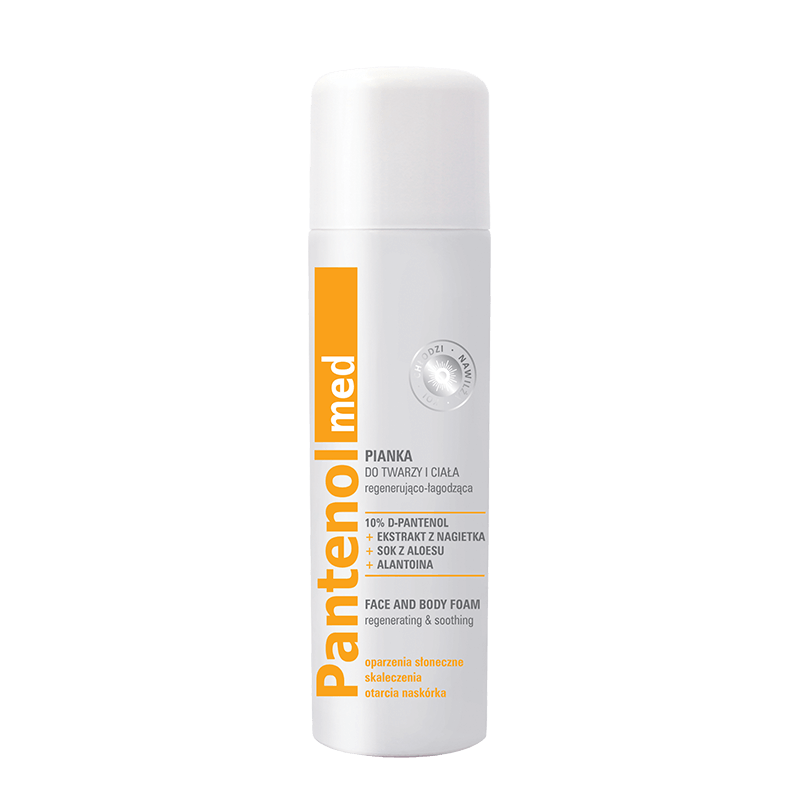 Pantenol med  pianka do twarzy i ciała regenerująco-łagodząca, 150 ml