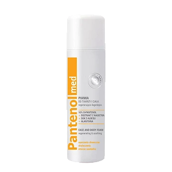 Pantenol med , pianka do twarzy i ciała regenerująco-łagodząca, 150 ml