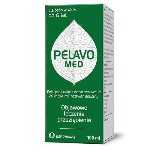Pelavo Med  roztwór doustny na objawy przeziębienia, 100 ml