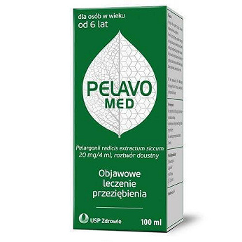 Pelavo Med , roztwór doustny na objawy przeziębienia, 100 ml