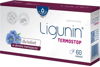 Ligunin TermoStop, kapusłki dla kobiet ze składnikami wspierającymi w okresie menopauzy, 60 szt.