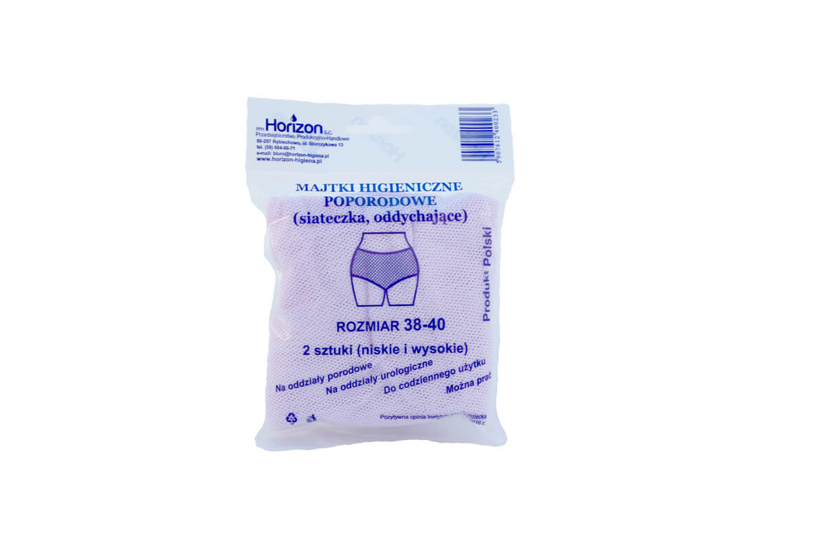 Majtki higieniczne poporodowe siateczkowe 38-40, 2 szt.