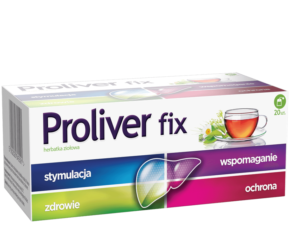 Proliver Herbatka , zioła do zaparzenia ze składnikami na trawienie, 20 sasz.
