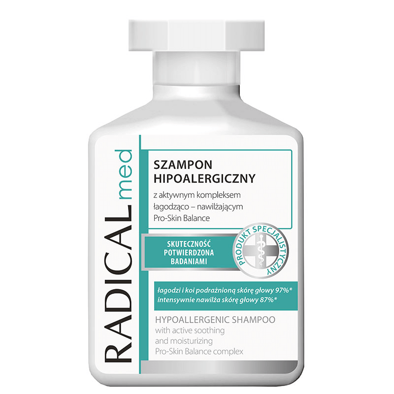 IDEEPHARM RADICAL MED, szampon hipoalergiczny dla wrażliwej skóry głowy, 300 ml
