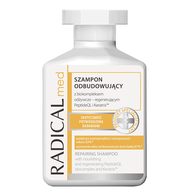IDEEPHARM RADICAL MED szampon odbudowujący z biokompleksem odżywczo-regenerującym, 300 ml