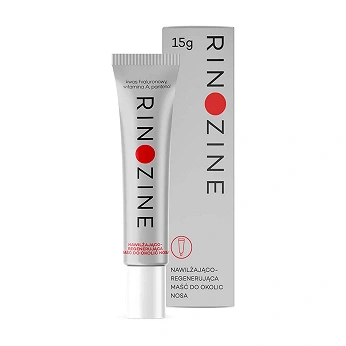 Rinozine, nawilżająco-regenerująca maść do okolic nosa, 15 g