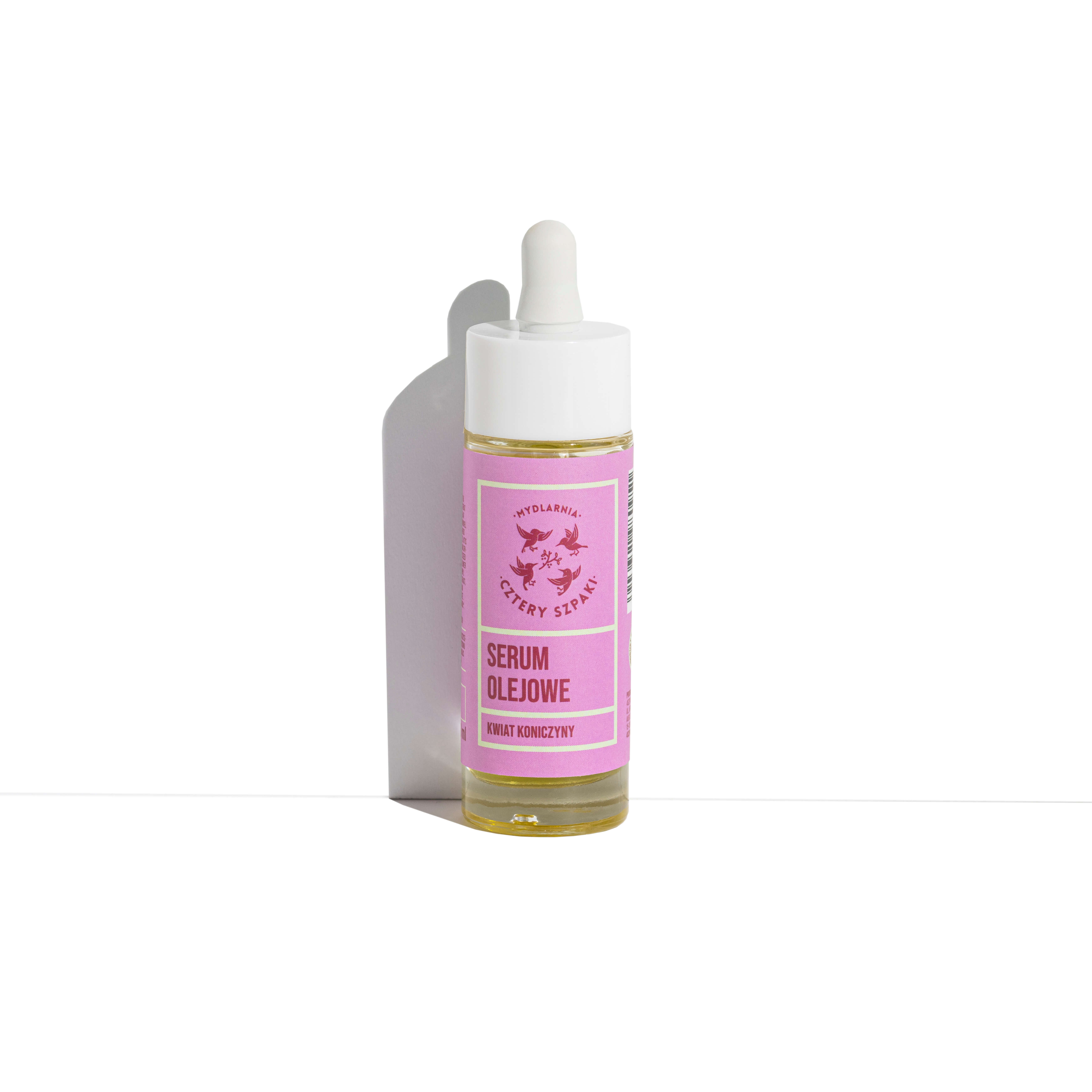 4Szpaki Serum olejowe kwiat koniczyny, o działaniu nawilżającym i rozświetlającym do twarzy, 30 ml