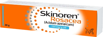 Skinoren Rosacea, żel leczniczy na trądzik różowaty do stosowania miejscowego, 30 g