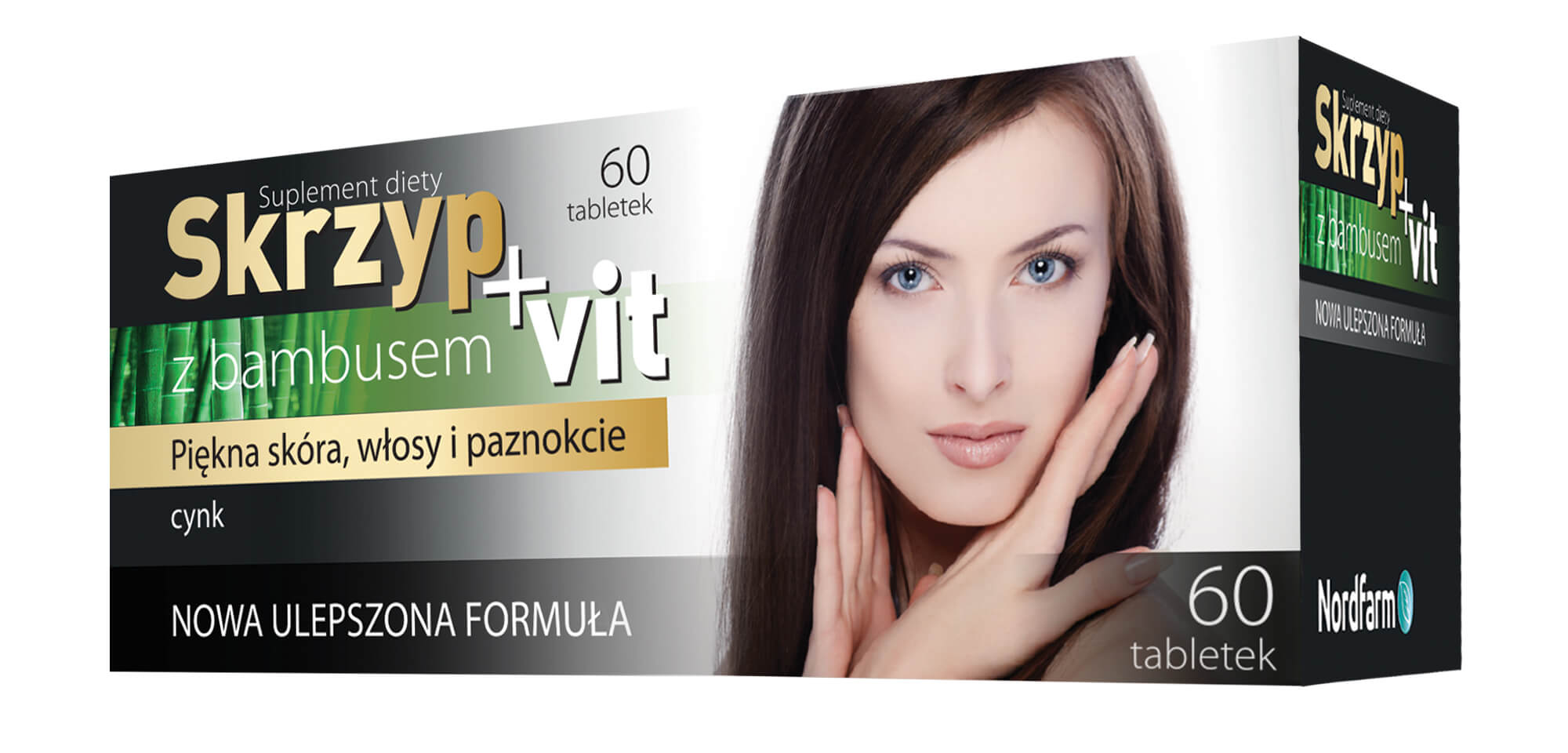 Skrzyp z bambusem, tabletki z cynkiem i witaminami, 60 szt.