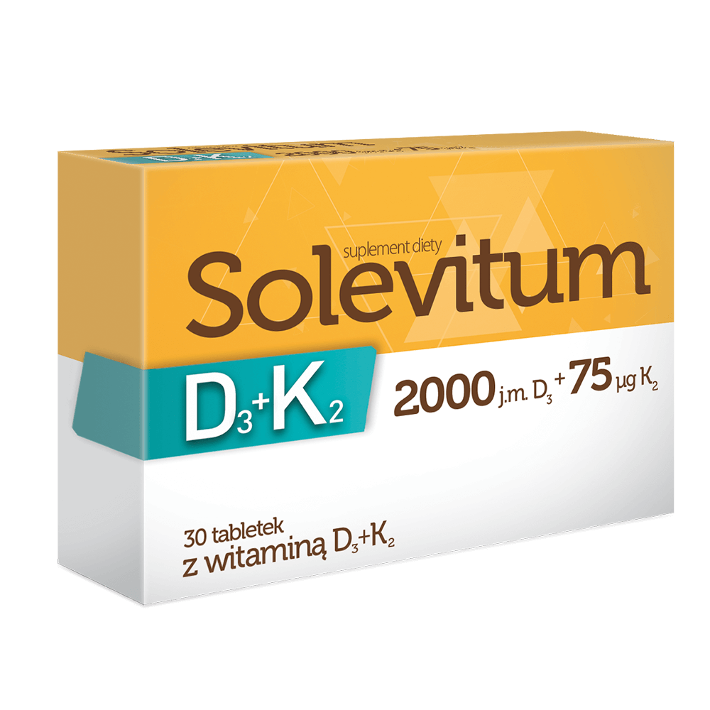 Solevitum D3+K2 , tabletki z witaminą D3 i K2, 30 szt.