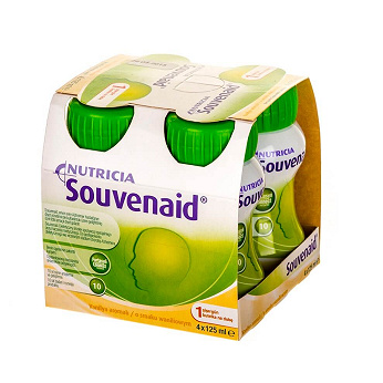 Souvenaid, płyn o smaku waniliowym, 4 x 125 ml