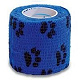 Samoprzylepny bandaż elastyczny STOKBAN,  niebieski wzór łapki 7,5 cm x 4,5 m, 1 szt.  niebieski wzór łapki 7,5 cm x 4,5 m, 1 szt.