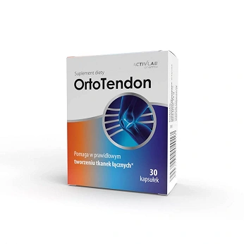 OrtoTendon , kapsułki ze składnikami wspomagającymi tworzenie tkanek łącznych, 30 szt.