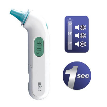 Termometr do ucha Braun, IRT3030 Thermosca, 1 szt.