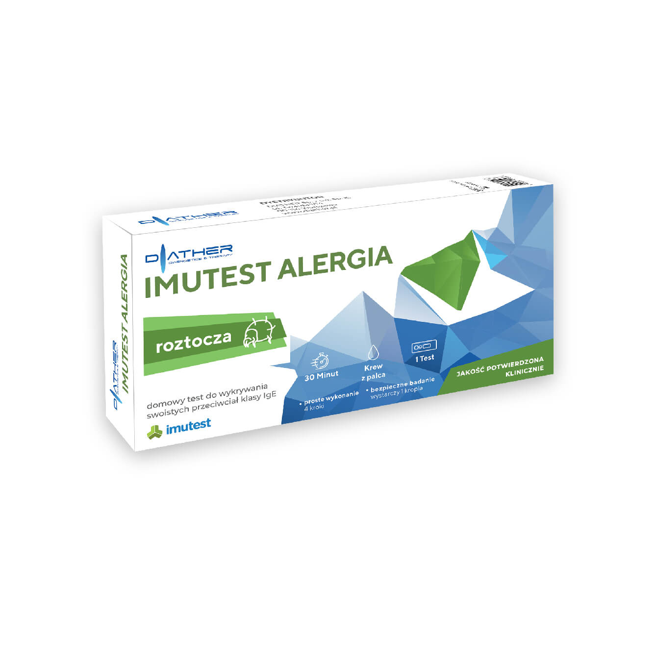 IMUTEST ALERGIA roztocza , domowy test do wykrywania swoistych przeciwciał klasy IgE, 1 szt.