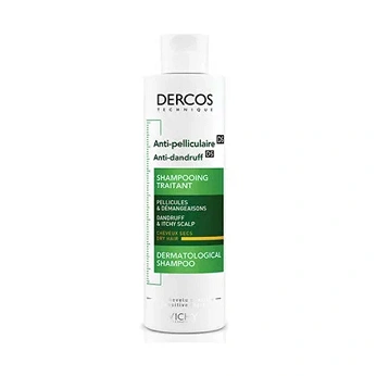 VICHY DERCOS DS, Szampon przeciwłupieżowy włosy suche, 390 ml