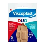 Viscoplast Duo plastry bezbolesne podczas odklejania dla skóry, 8 szt.