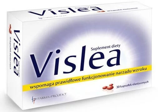 Vislea kapsułki elastyczne ze składnikami wzmacniającymi narząd wzroku, 30 szt.