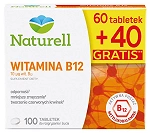 Naturell Witamina B12 tabletki do rozgryzania i żucia, 60 szt. + 40 szt.