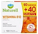 Naturell Witamina B12, tabletki do rozgryzania i żucia, 60 szt. + 40 szt. tabletki do rozgryzania i żucia, 60 szt. + 40 szt.