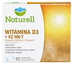 Naturell Witamina D3 + K2 MK-7 tabletki do ssania z witaminami, 60 szt.