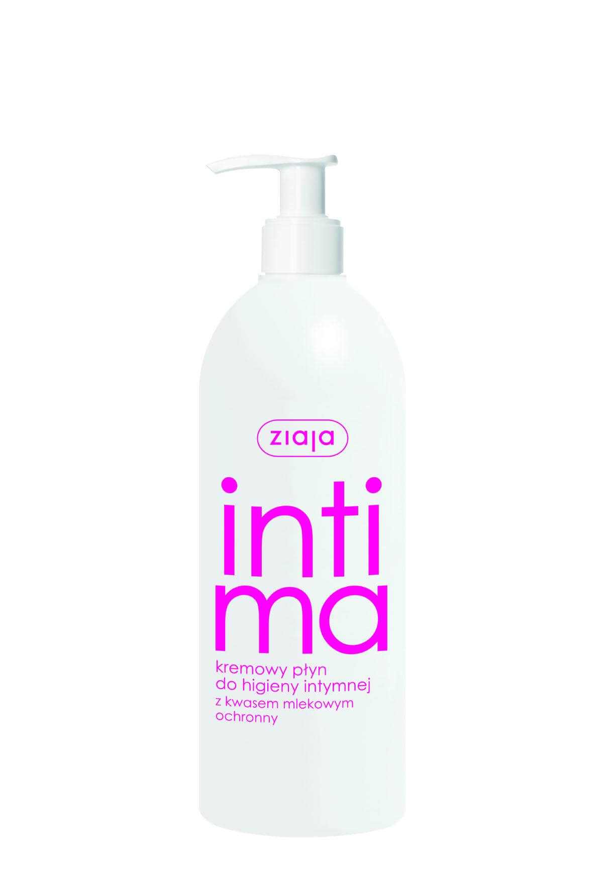 Ziaja Intima, kremowy płyn do higieny intymnej z kwasem mlekowym, 500 ml